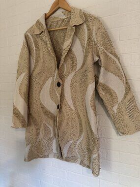 Vintage Winding River Wave Tapestry Jacket M Made USA WQ3MM-closet